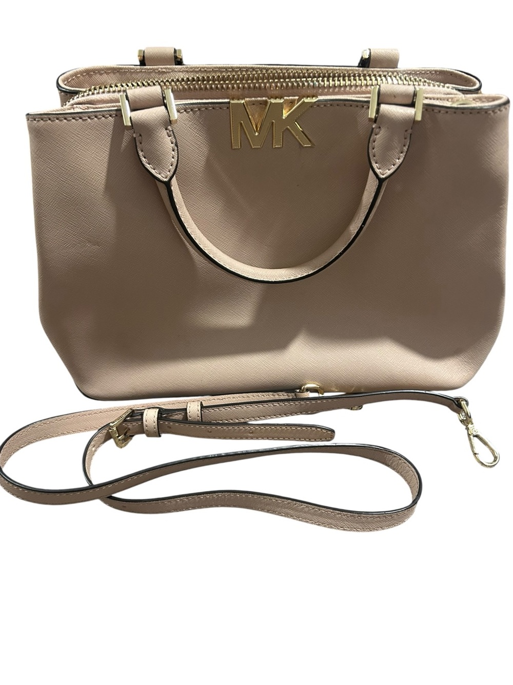 Michael Kors Florence Saffiano Leather Top-Handle Satchel